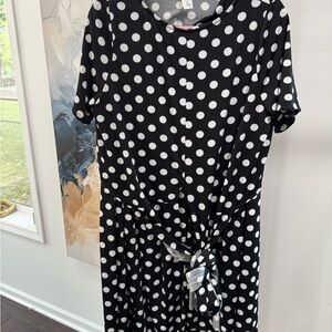 Black and White Polka Dot Dress